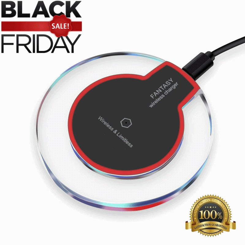 QI Wireless Charger Charging base for Samsung Galaxy S8/S7/S6 iPhone x AHS 