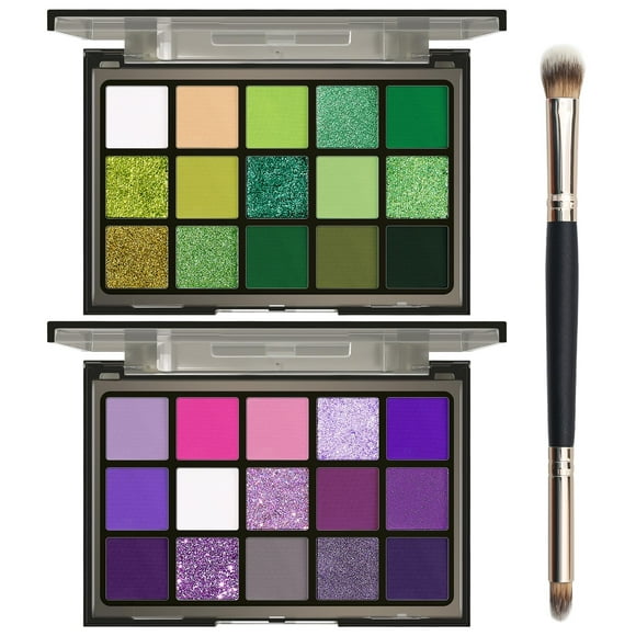 Set de paletas de sombras de ojos UCANBE Green Purple Shimmer Matte