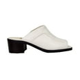 thumbnail image 3 of PEERAGE Patrice Women Extra Wide Width Leather Sandals WHITE 10.5, 3 of 6