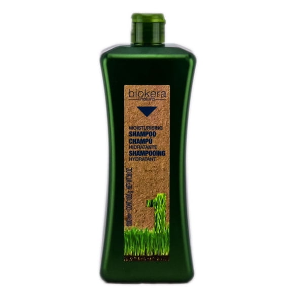 36 oz , Salerm Biokera Natura Moisturising Shampoo Hair Scalp, Pack of 1 w/ SLEEK Teasing Comb