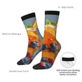 thumbnail image 4 of Picia Refreshing Fruit Infused Drinks Print Athletic Socks for Men & Women – Cushioned Moisture-Wicking Crew Socks for Sports, Running, and Training, Soft & Breathable Size 5-11, 4 of 6