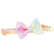 Vibrant Life Ombre 3D Bow Dog Collar, Size Small