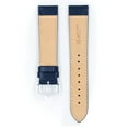 thumbnail image 4 of HIRSCH Kansas Buffalo Grain Leather Watch Strap - Blue Band / Gold Buckle - M - 12mm, 4 of 8