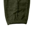 thumbnail image 6 of Domuza Jogger Pants Men Lightweight Comfy Elastic Waist Drawstring Sweatpants Relaxed Fit Outdoor Bodybuilding Workout Pants with Pocket Army Green L, 6 of 8