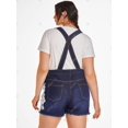 thumbnail image 3 of Shorts de Denim Desgarrador de Deshilachado con Bolsillo de Aplicación de Flor Rosegal  Vaqueros de talla grande, 3 of 5