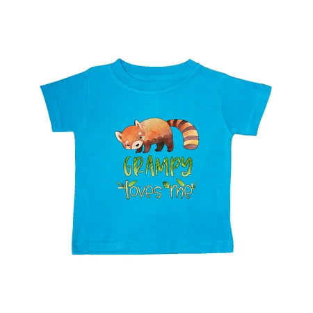 

Inktastic Grampy Loves Me Cute Red Panda Gift Baby Boy or Baby Girl T-Shirt
