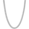 HANRU The Shop 6MM Miami Cuban Chain Necklace 16" 18" 20" - White Gold