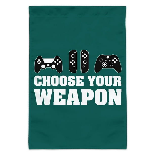 Choose Your Weapon Controllers Games Gamer Garden Yard Flag Walmart Com Walmart Com