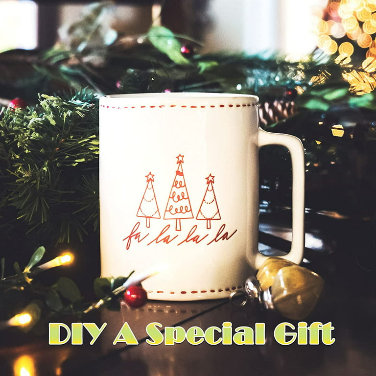 Easy DIY Inspirational Coffee Cup Gift Set Using Water Slide Decal Paper 
