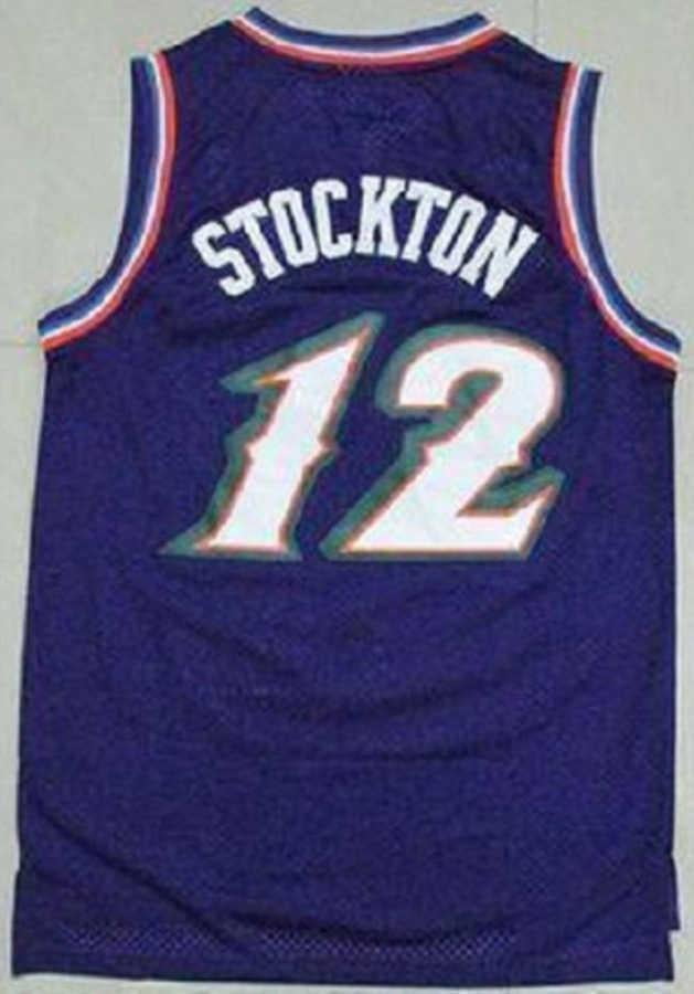 NBA_ Retro Basketball Jerseys 33 Larry 12 Stockton 32 Karl Malone Jason  Williams Ewing Gary Payton Kemp Barkley Jersey Nca''nba''jersey 