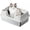 Beige, variant on QinaQin Extra Large Open Cat Litter Tray High Sided Deep Jumbo Rim Pan Box Loo Toilet