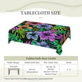 thumbnail image 6 of XMXT Polyester Rectangle Tablecloth, Tropical Floral Style Design Waterproof Table Cloth Home Dinner Decor Table Cover for Holiday Party, 54 x 72 inches, 6 of 9
