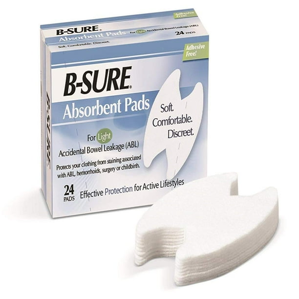 BSure Absorbent Pads, Pack of 24, Absorbs 13 times its weight in water