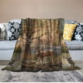thumbnail image 2 of JEUXUS Deer Elk Blanket for Women Girls Christmas Deer Wild Animals Throw Blanket Soft Cozy Warm Fuzzy Deer Decor Blanket Gifts for Man Boy Couch Sofa Bed, 2 of 6