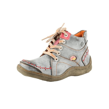 

TMA EYES Women s Lace-up and Side Zipper Ankle Boots Hand Stitching Upper Women s Boots