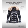 thumbnail image 3 of Giolshon Women's Puffer Jacket Warm Coat Hooded with Fur Collar Fall Clothes for Women Quilted Jackets for Women Padded, 3 of 6