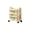 Beige, variant on Tuscom Small Mobile Storage Rack 3 Tier Rolling Utility Cart Plastic Floor to Ceiling Bookshelf for Living Room Bedroom Kitchen Snack Organizer，Beige