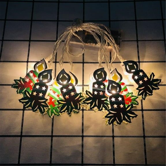 Hwkond Christmas String Lights LED Christmas Snowman Strings Christmas Tree Holiday Party Decoration Lantern on Clearance