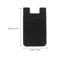 thumbnail image 5 of 3 pcs Silicone Cellphone Wallet Sticky Phone Wallet Adhesive Phone Card Holder for Back of Phone Case, 5 of 6