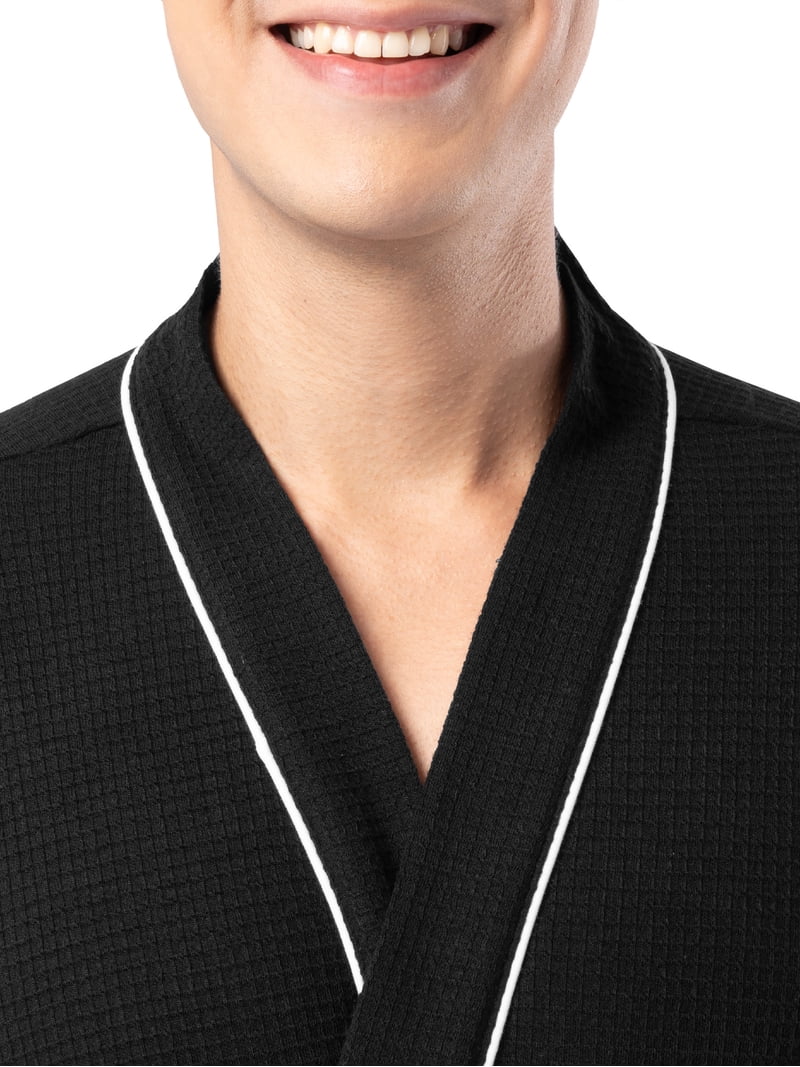 Fruit of the Loom Men's Beyondsoft Waffle Kimono Robe One Size
