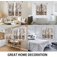 thumbnail image 5 of Farmhouse Floral Window Curtains for Bedroom 42 x 63 Inch Rod Pocket Rustic Country Flower Spring Retro Vintage Brown Butterfly Cottagecore Living Room Treatment Set of 2 Curtain Panels Drapes, 5 of 6