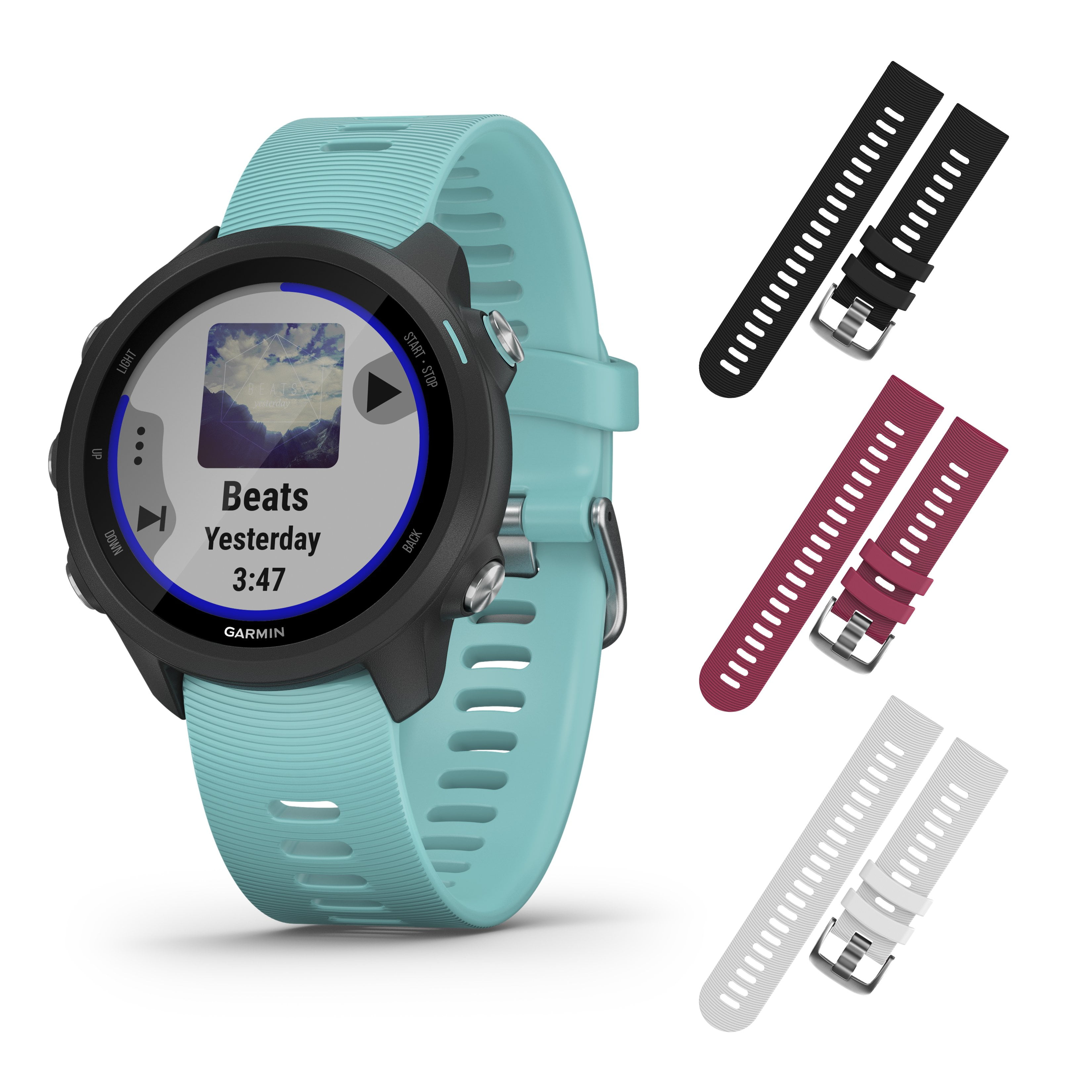Forerunner® 245 GPS Running Smartwatch with Music in Aqua