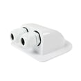 thumbnail image 2 of Abs Solar Cable Entry Gland Waterproof Solar Double Cable Connector Cover Double Hole White, 2 of 10