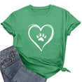 thumbnail image 7 of GaThRRgYP Blouses for Women Dressy,Fashion Women's Short Sleeve Casual Leopard Printed Loose T-shirt Tops Green M, 7 of 7