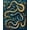 Blue, Pattern 4, variant on ODIKA 4'x6' Machine Washable Non-Slip Area Rug, Jungle Cat Botanical Print Accent High Traffic Rug, Orange, 139524