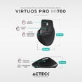 thumbnail image 3 of Mouse Ergonomico ACTECK VIRTUOS PRO MI780 3000dpi Inalambrico 8 botones Negro AC-936187 Acteck AC-936187, 3 of 6