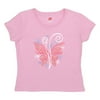 Hanes - Girl's Sparkly Graphic Tee Shirt