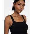 thumbnail image 4 of No Boundaries Rib Tank Top and Shorts Sleep Set, 2-Piece, Women's XXS-3X, 4 of 5