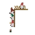 thumbnail image 1 of Christmas Door Frame Decoration Santa Front Door Corner Sign Decor Home Wooden Door Frame Ornament Party Table Decor Props Gift for Wall Window DIY Craft, 1 of 7