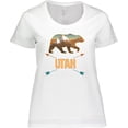thumbnail image 3 of Inktastic Utah Vacation Bear Silhouette Women's Plus Size T-Shirt, 3 of 5