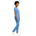 thumbnail image 3 of Hey Collection Women’s 5-Pocket Anti-Wrinkle Medical Scrub Set – V-Neck Top & Straight Leg Pants, Comfortable Flexible Nursing Uniforms, 3 of 5