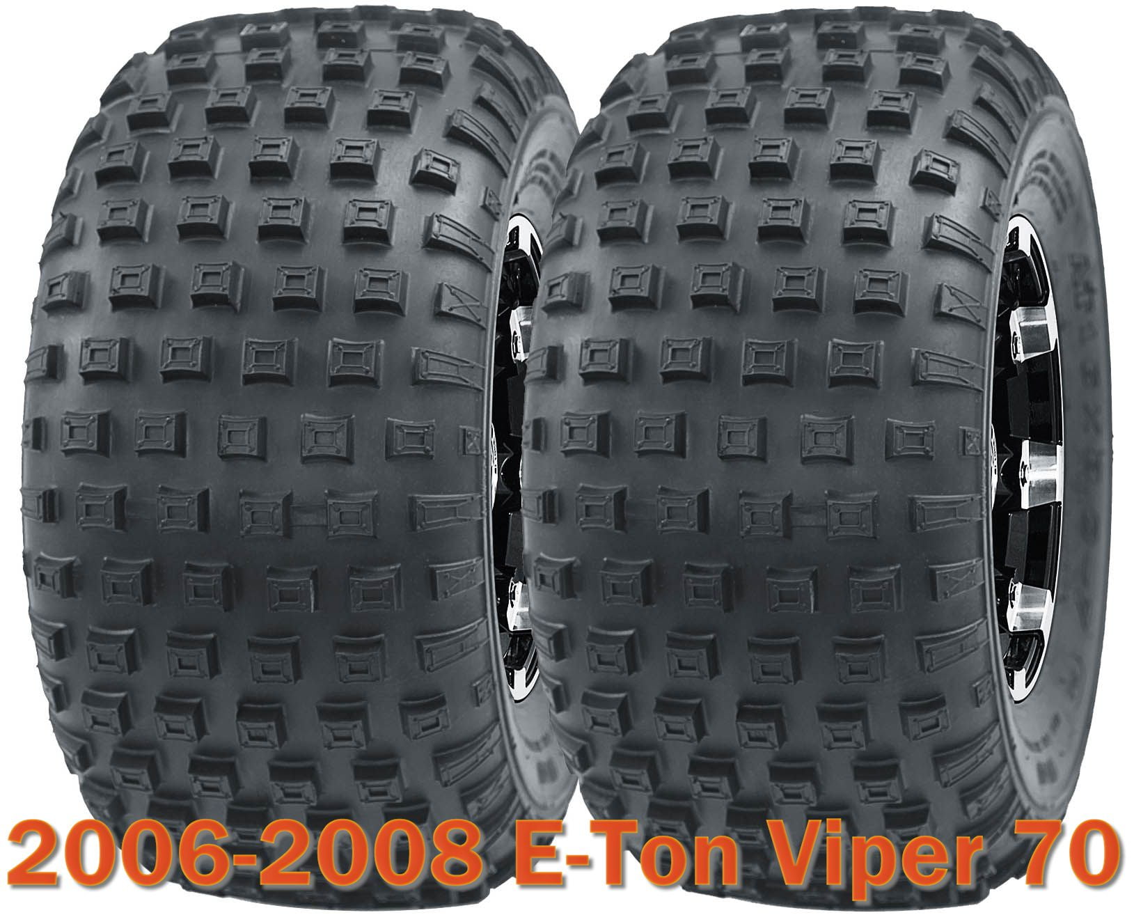Set 2 Sport ATV tires 16x87 for 20062008 ETon Viper 70