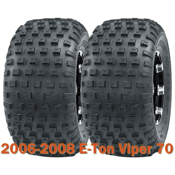 Set 2 Sport ATV tires 16x8-7 for 2006-2008 E-Ton Viper 70