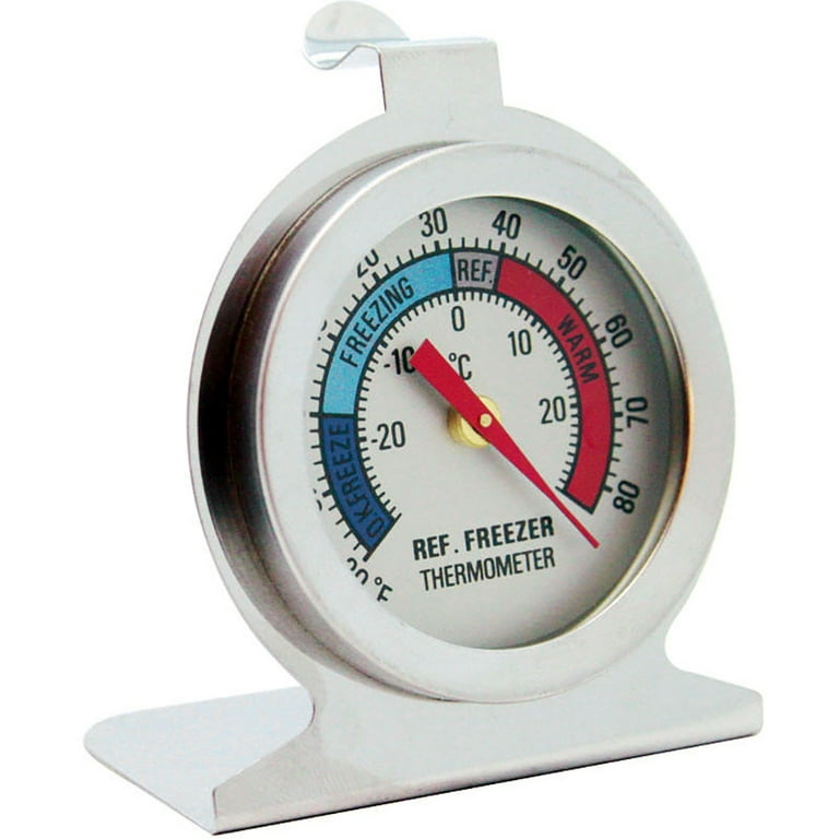 2 Pack Refrigerator Freezer Thermometer Large Dial Thermometer