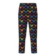 thumbnail image 2 of Gukieu Rainbow Butterfly Print Youth Home Trousers, Elastic Waistband with Pockets for Home and Outing, Suitable for Children Aged 5-16-Large, 2 of 6