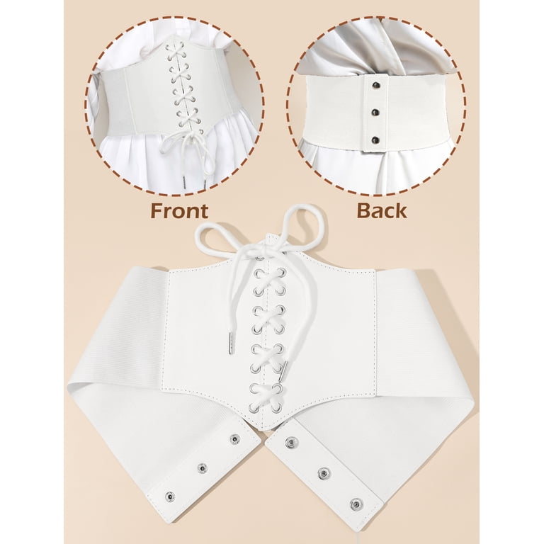 FEOYA Women Waist Belt Corset Lace Up Pirate Corset Belt  display picture 2