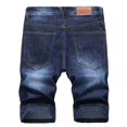 thumbnail image 3 of CHOK Athletic Shorts for Men High-End Ripped Personality Camouflage Stitching Trend Shorts In Clearance Blue Xs, 3 of 8