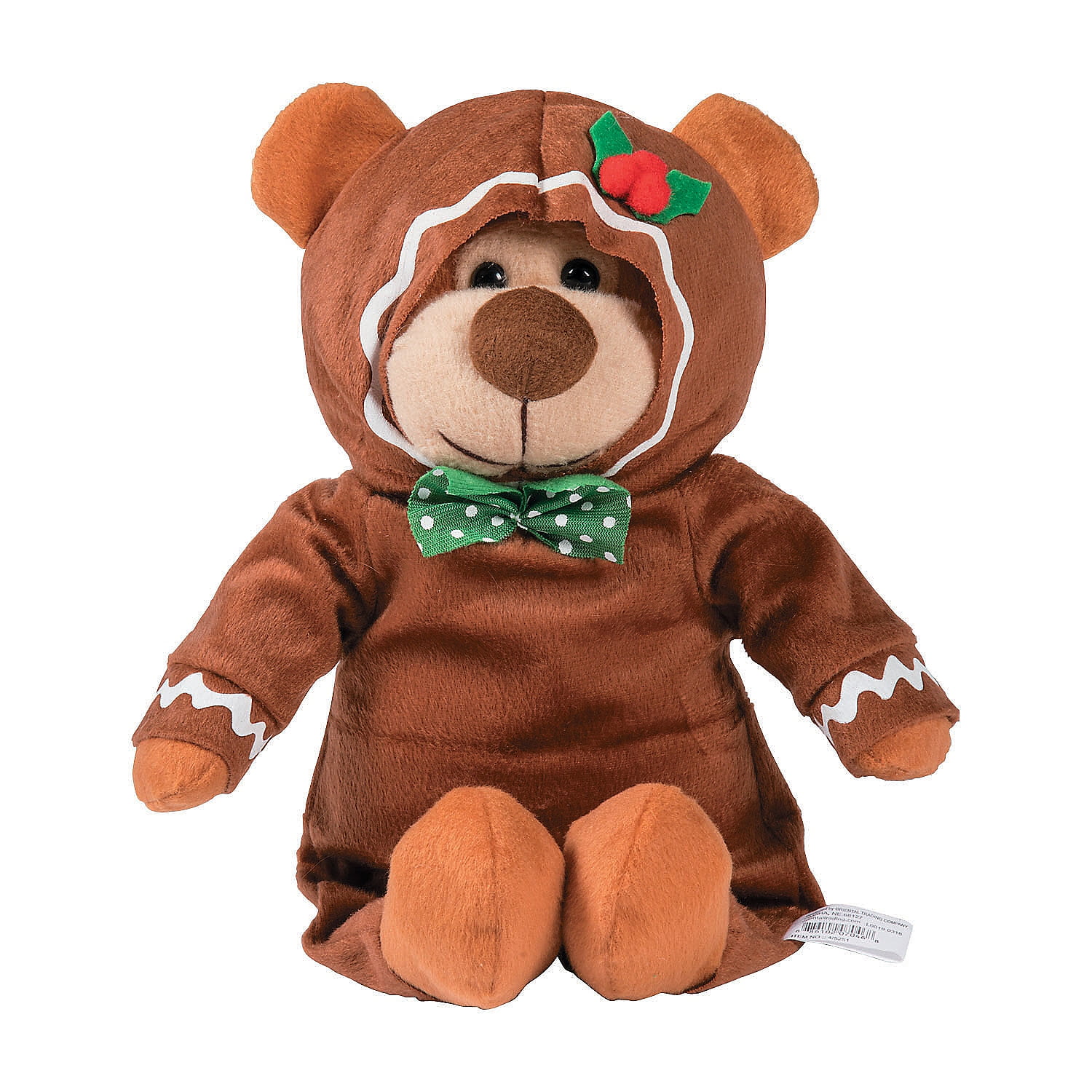 Fun Express - Gingerbread Plush Bear for Christmas - Toys - Plush - Stuffed Bears - Christmas