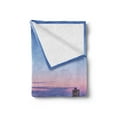 thumbnail image 2 of Charleston Soft Flannel Fleece Blanket, Famous Landmark Themed Landscape Photography Downtown Cityscape Atlantic Ocean, Cozy Plush for Indoor and Outdoor Use, 50" x 60", Multicolor, by Ambesonne, 2 of 5