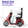 thumbnail image 3 of QEASET 3 Wheels Mobility Scooter For Seniors, Adults, Handicapped, 3 of 6