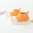 thumbnail image 4 of Luogg Infant Girls Boys Kids Leisure Shoes Mesh Soft Bottom Breathable Slip On Sport Shoes Socks Shoes Size 6-9 Months Orange, 4 of 4