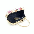thumbnail image 5 of Fashion Evening Bags Handmade Flower Beaded Bags Banquet Wedding Party Bags,Pink, 5 of 11
