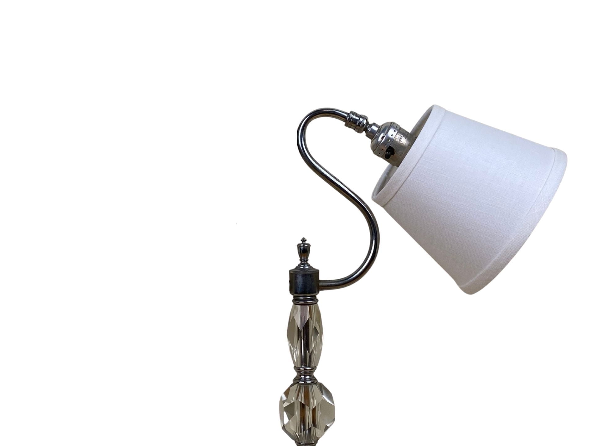 White Linen 6 Inch Linen Uno Lamp Shade Replacement