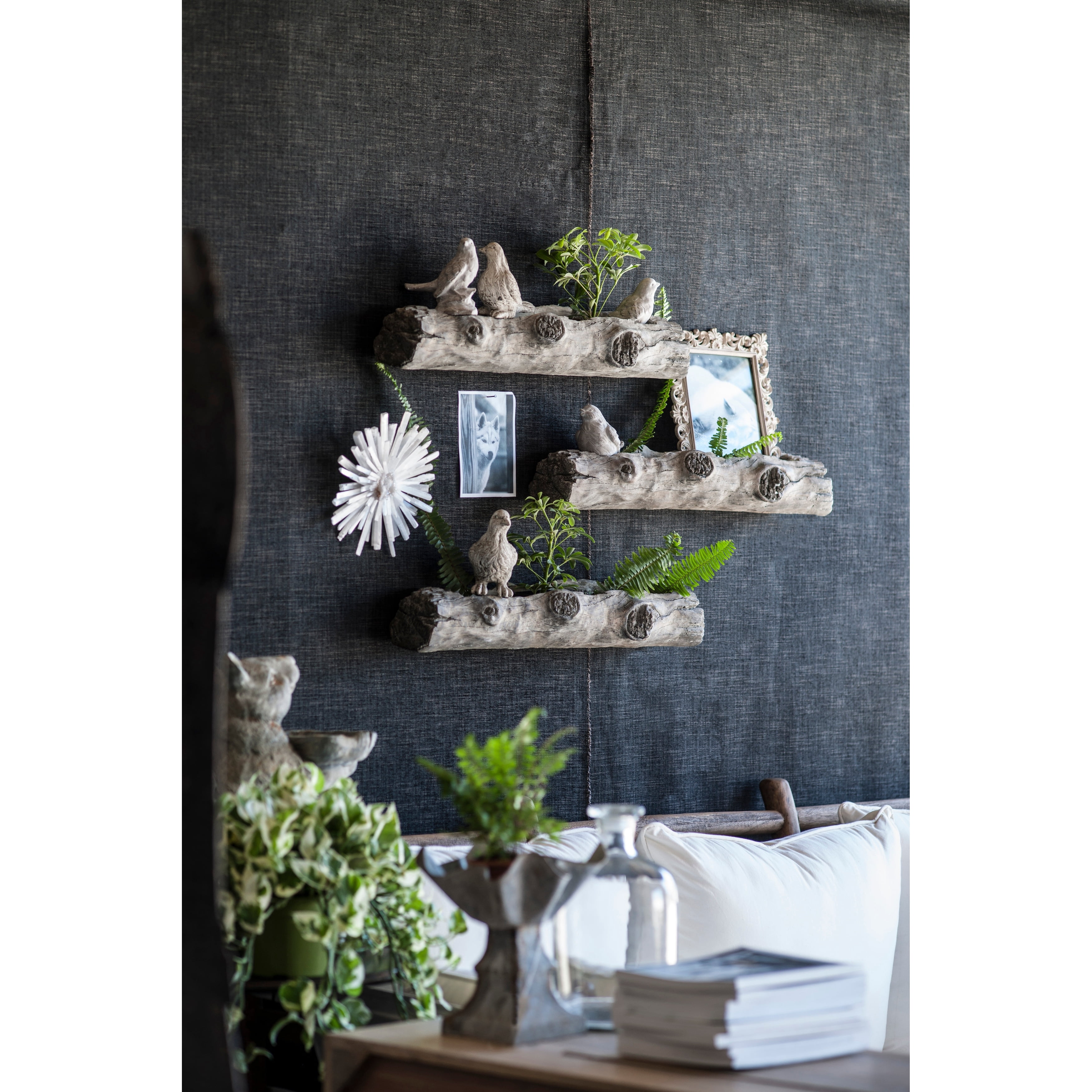 A and B Home A&B Home Haven Natural Wood Window Planter