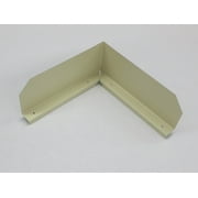Bent (Inside Corner) Gutter Valley Splash Guards - 12 ct CLASSIC CREAM