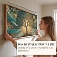 thumbnail image 4 of Tree of Life Wall Art Celestial Tree of Life Wall Decor Framed Aesthetic Sun and Moon Wall Prints Vintage Canvas Wall Paiting for Living Room Bedroom Office 20X40 In, 4 of 8